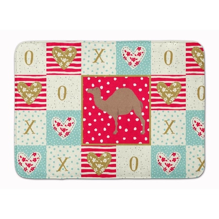 Carolines Treasures 19 x 27 in. F1 Hybrid Camel Love Machine Washable Memory Foam Mat CK5246RUG